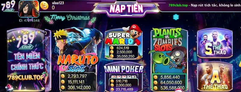 Tổng quan game slots cực hot Super Mario 789club