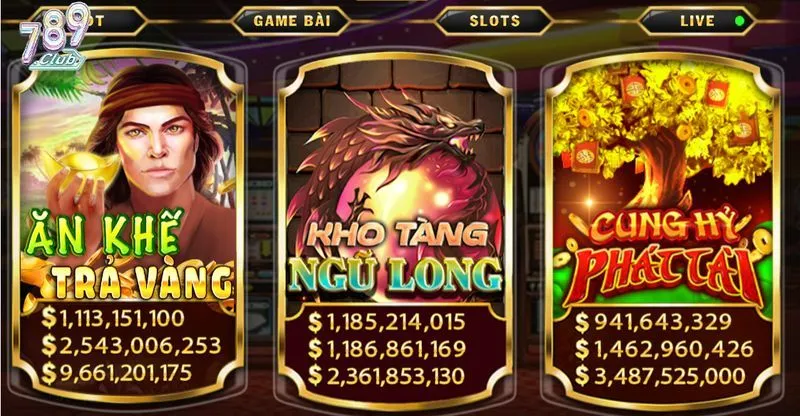 Tổng quan game slot kho tàng ngũ long 789club